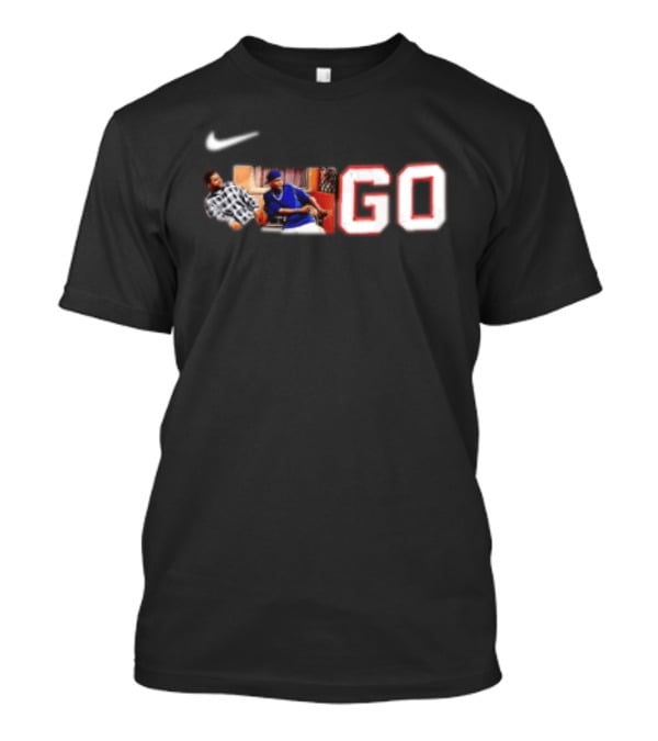 Nike Chicago Bears Meme Two Men Pointing GO Scene T-Shirt