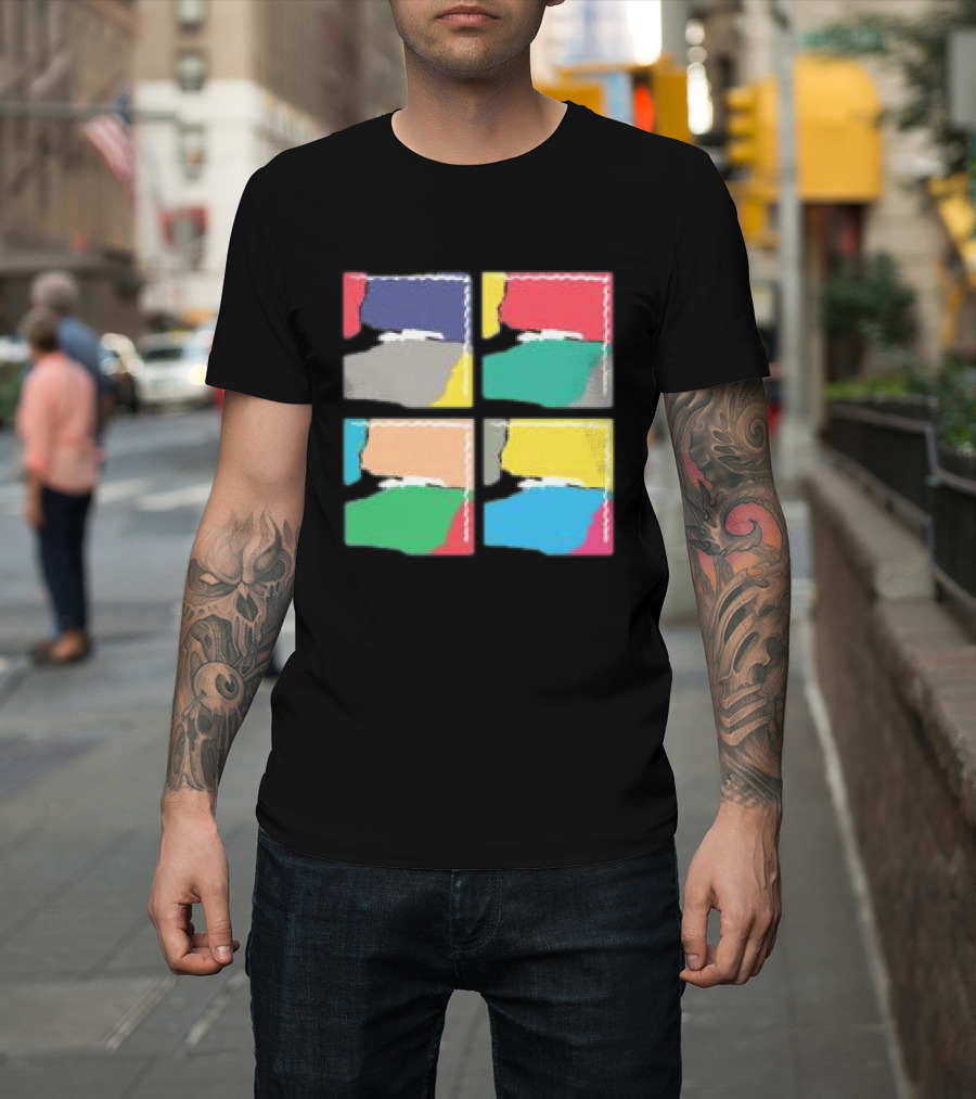Genesis Abacab 45th Anniversary Multicolor Blocks T-Shirt