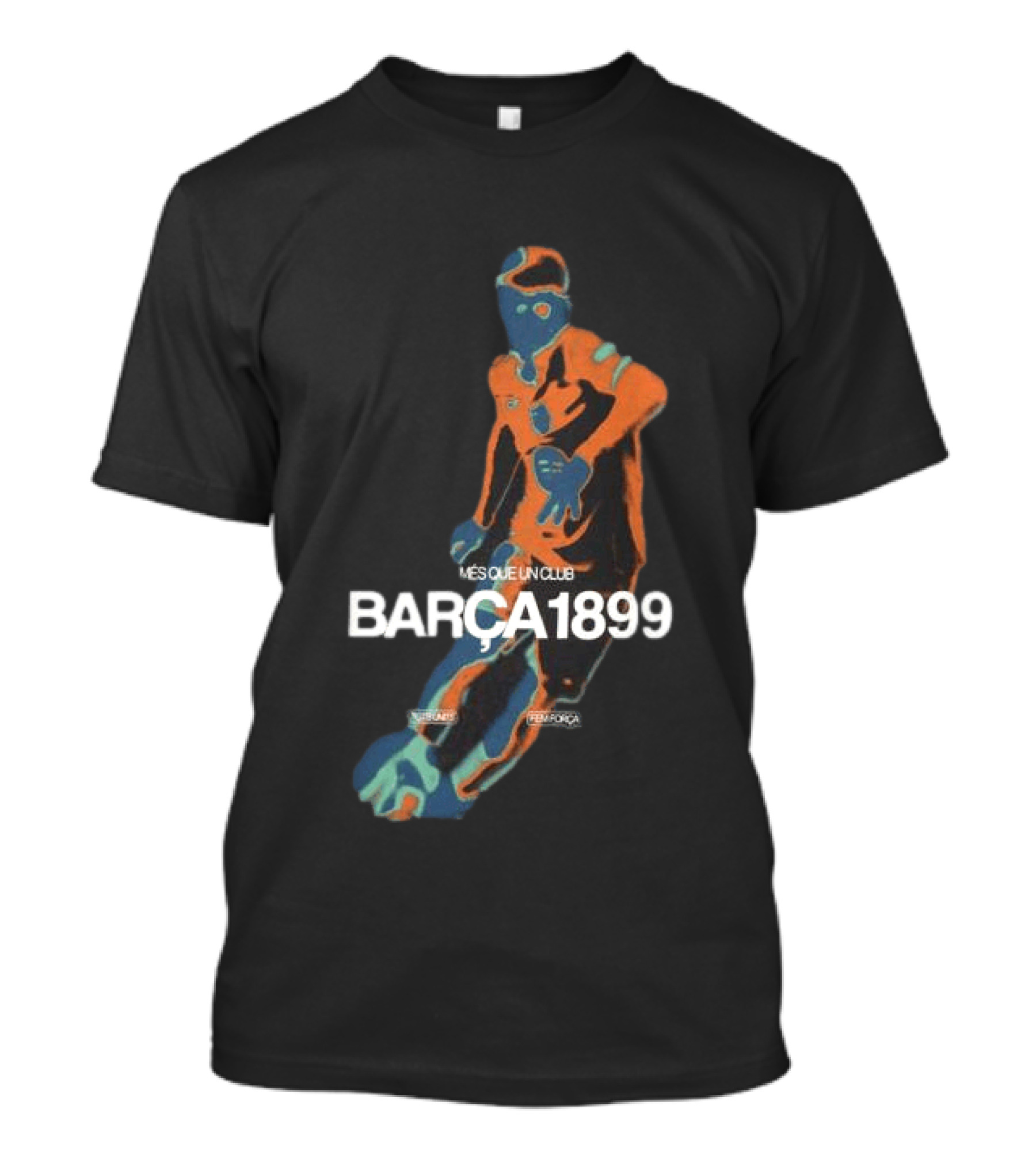 BARÇA 1899 Més Que Un Club Vibrant Black Pulse Player FCBarcelona T-Shirt