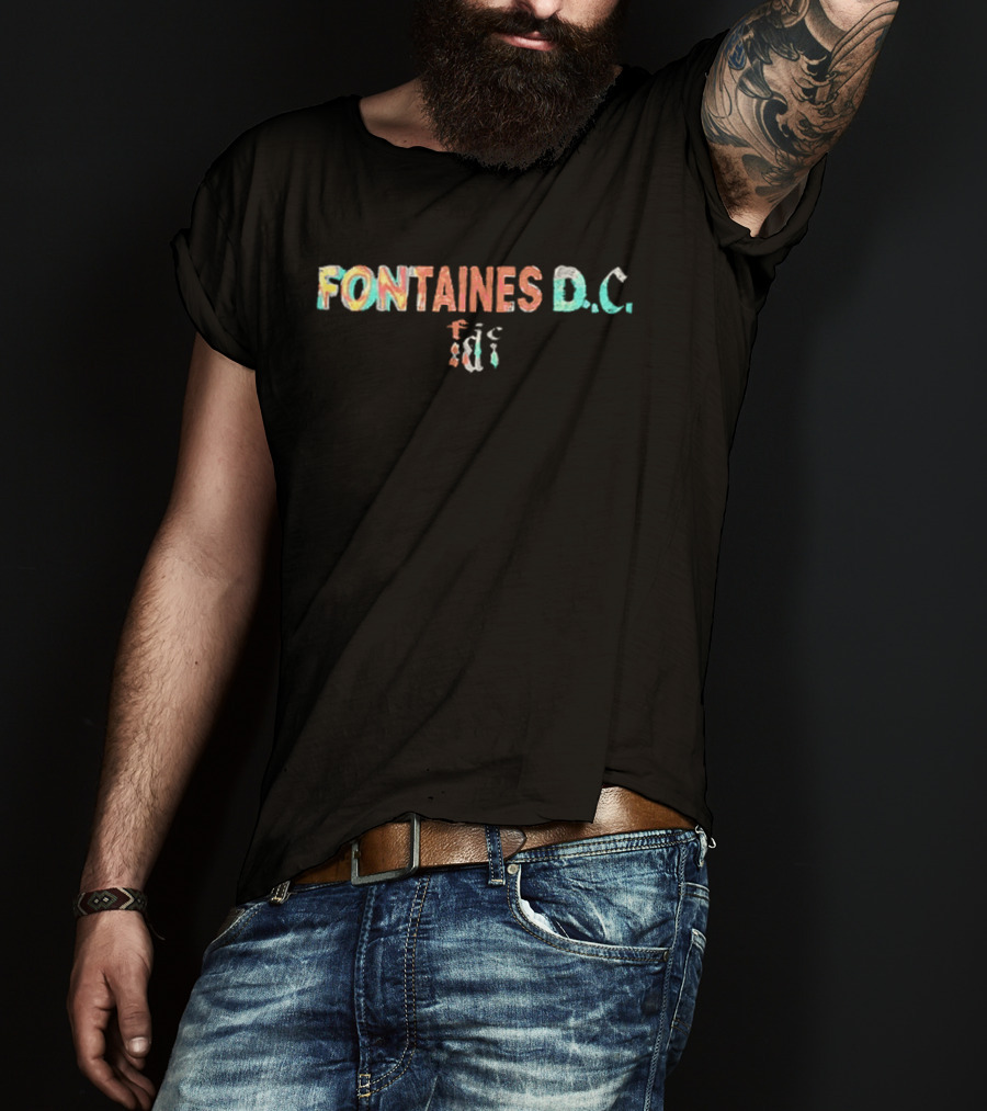 Fontaines DC US Tour 2026 Tour Dates Colorful T-Shirt