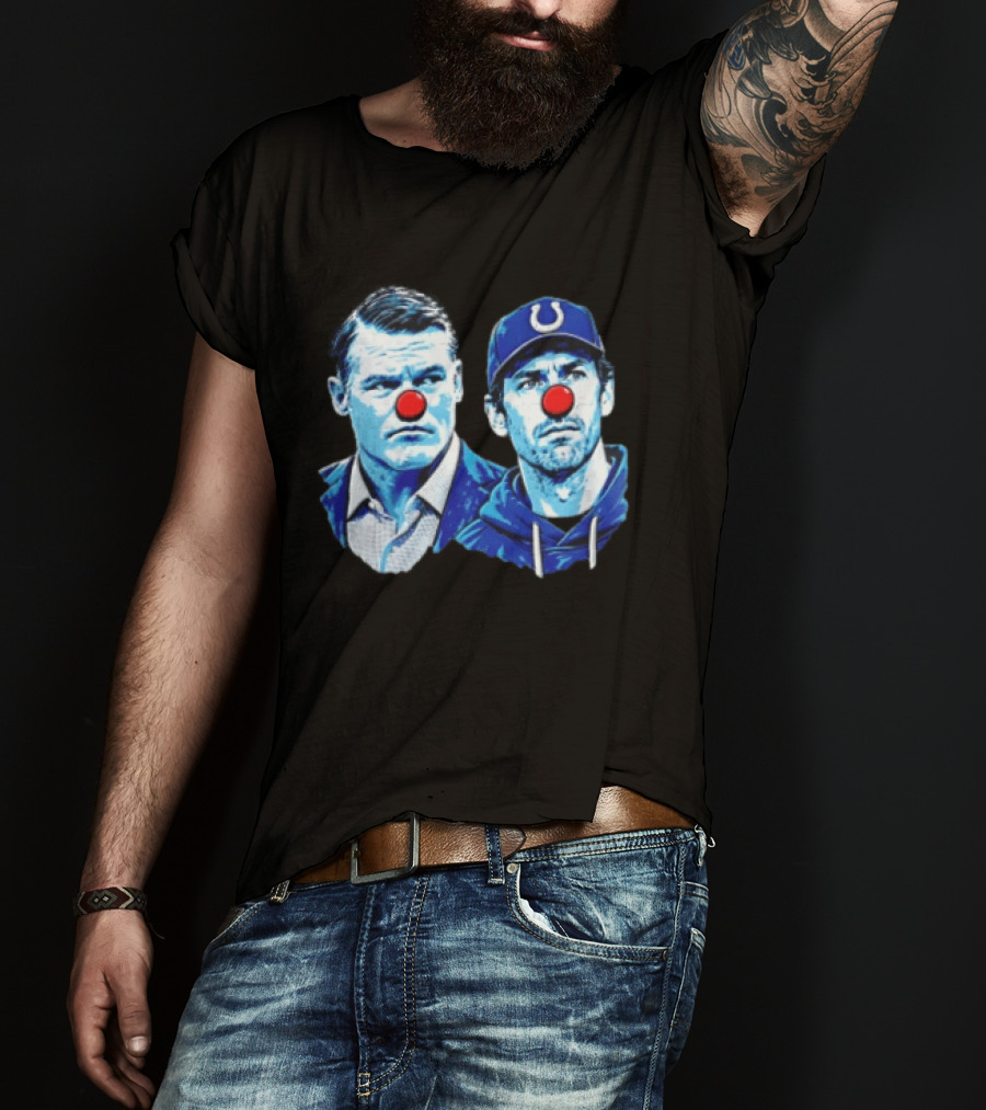 Indianapolis Colts Matt Ryan Red Clown Noses Two Men T-Shirt