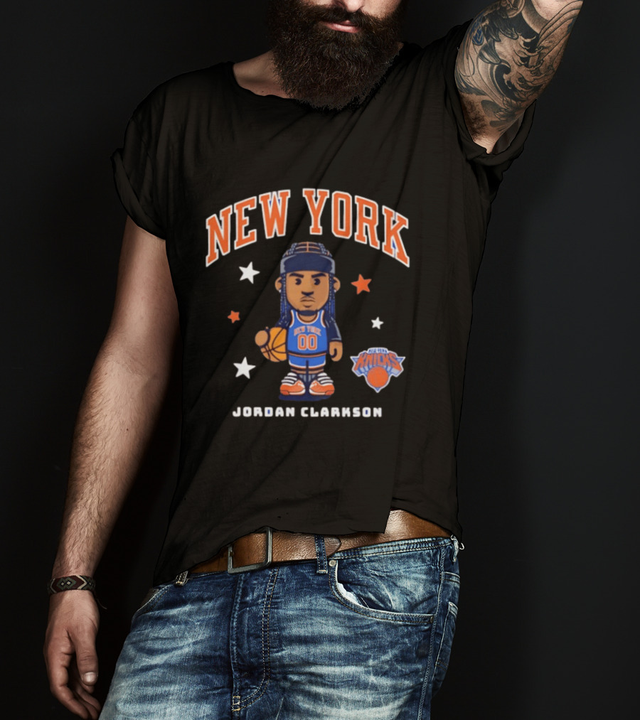 New York Knicks Jordan Clarkson Cartoon T-Shirt