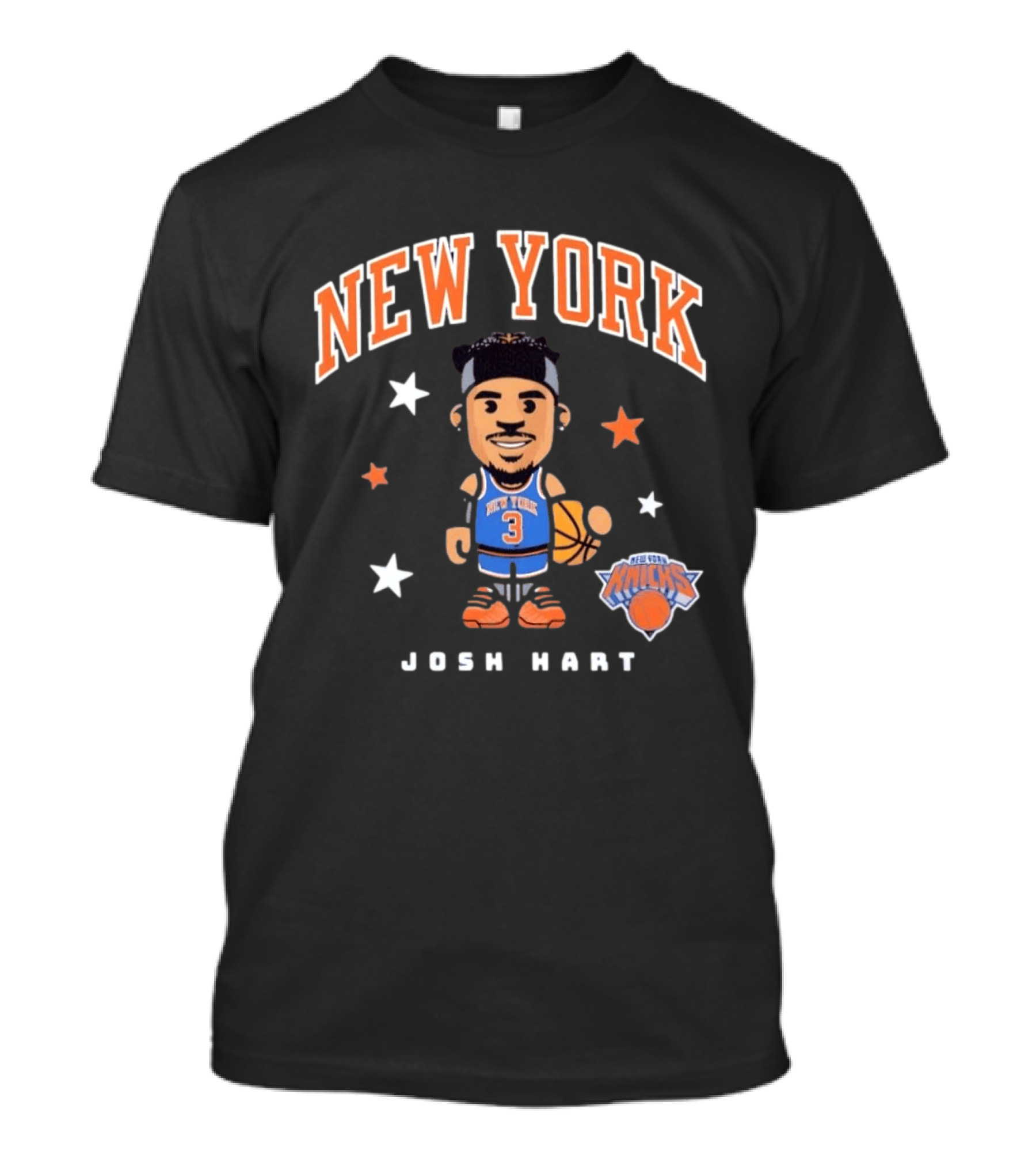 New York Knicks Josh Hart No 3 Basketball T-Shirt
