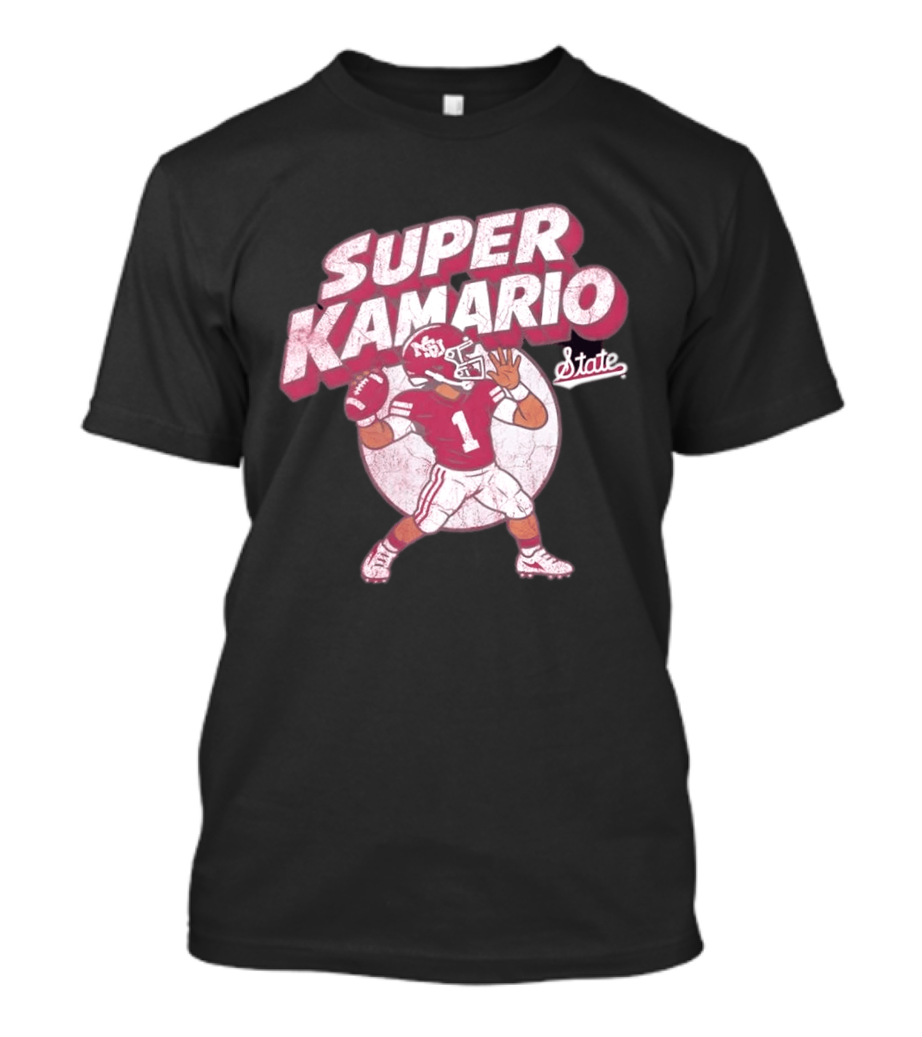 Super KaMario State No 1 Mississippi Bulldogs Football T-Shirt