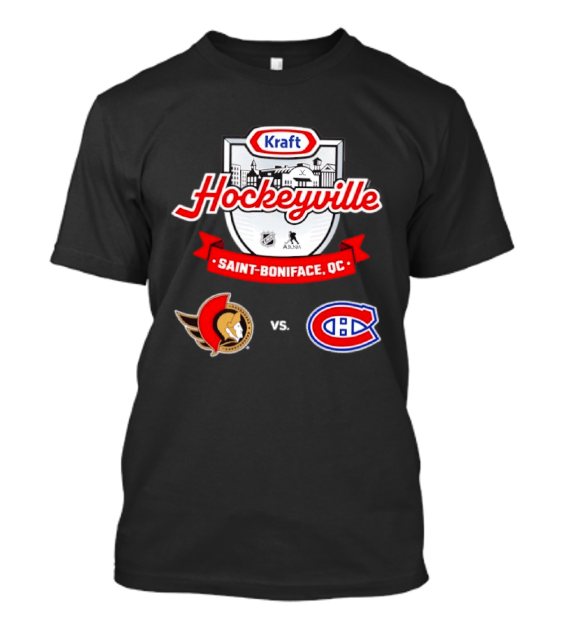 Kraft Hockeyville Saint Boniface QC Ottawa Senators Vs Montreal Canadiens NHL AHL Matchup T-Shirt
