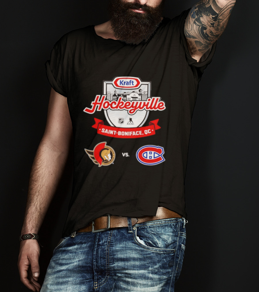 Kraft Hockeyville Saint Boniface QC Ottawa Senators Vs Montreal Canadiens NHL AHL Matchup T-Shirt