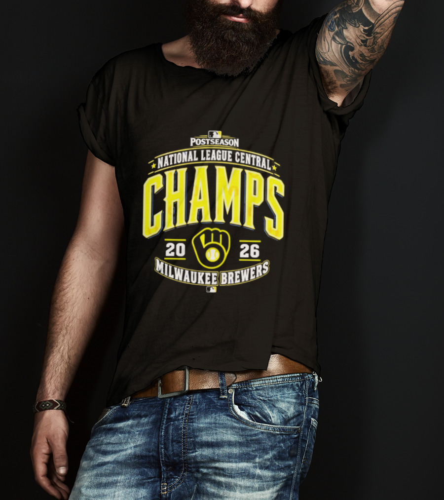 Milwaukee Brewers National League Central Champs 2026 T-Shirt