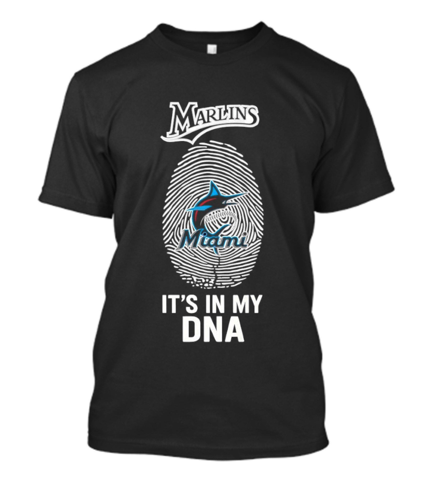 Marlins Miami It's In My DNA MLB Baseball Fan Gear T-Shirt