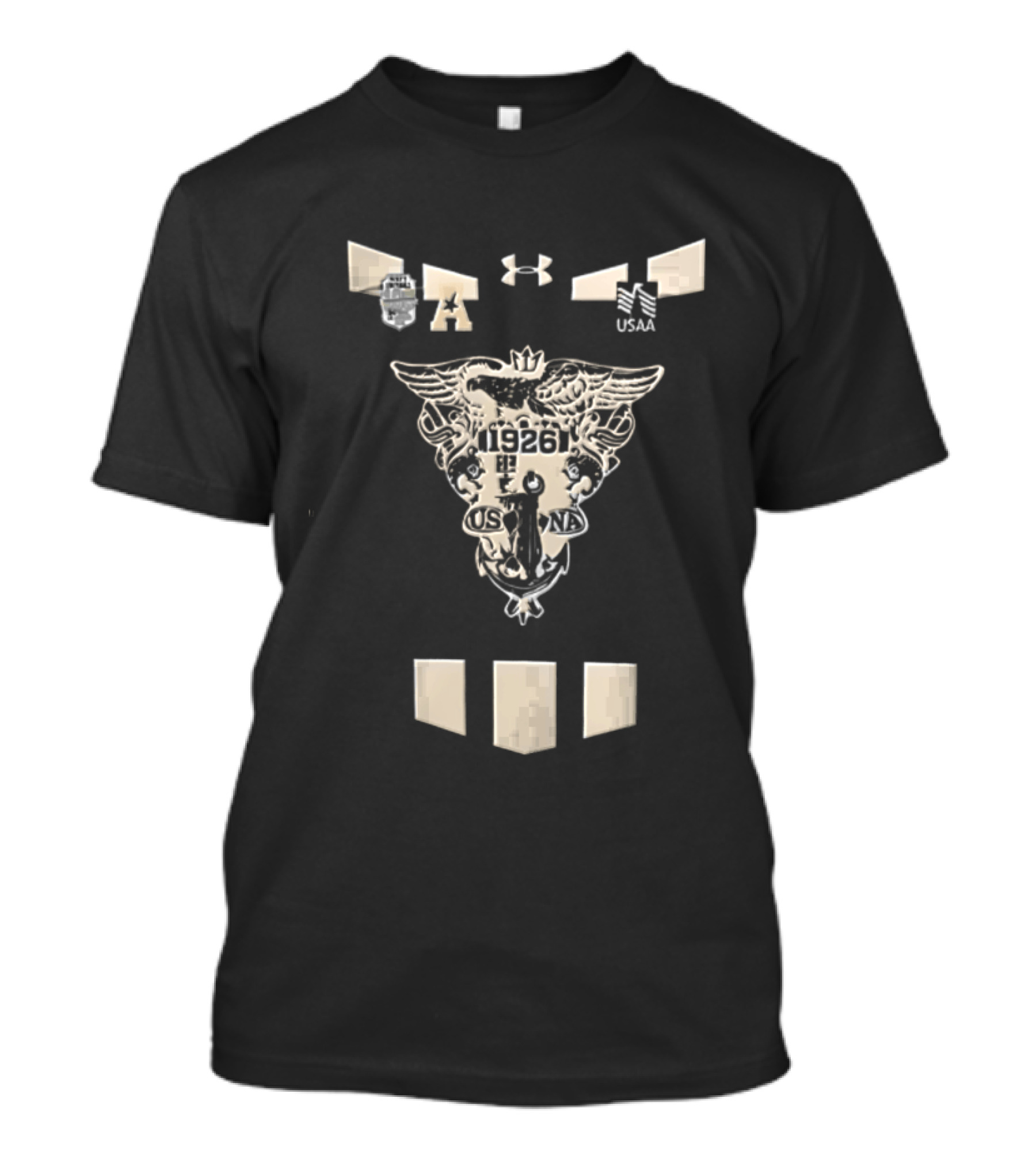 Under Armour Navy Football 1926 Crest Design NCAA T-Shirt