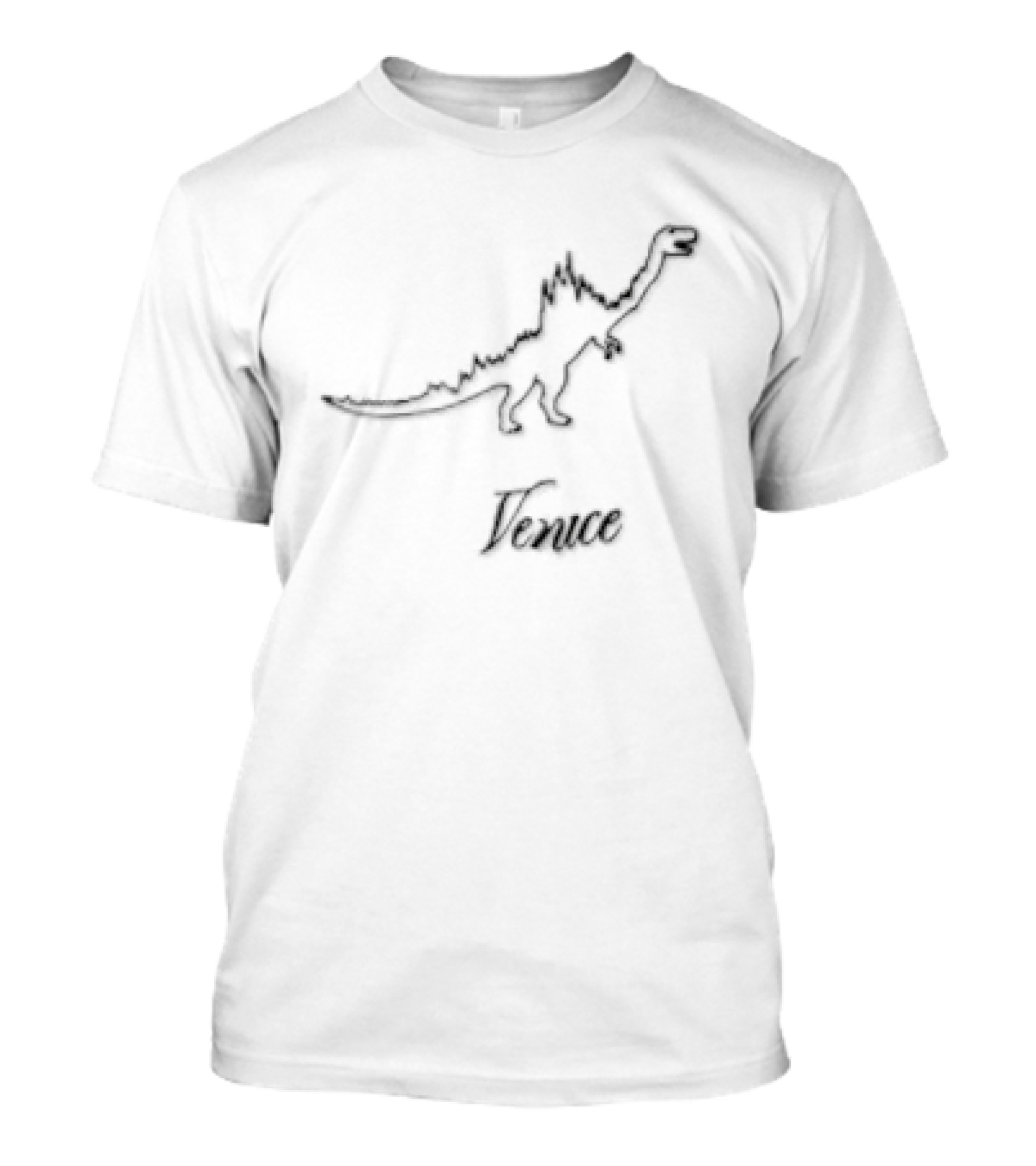 Venice Green Dinosaur Sketch T-Shirt