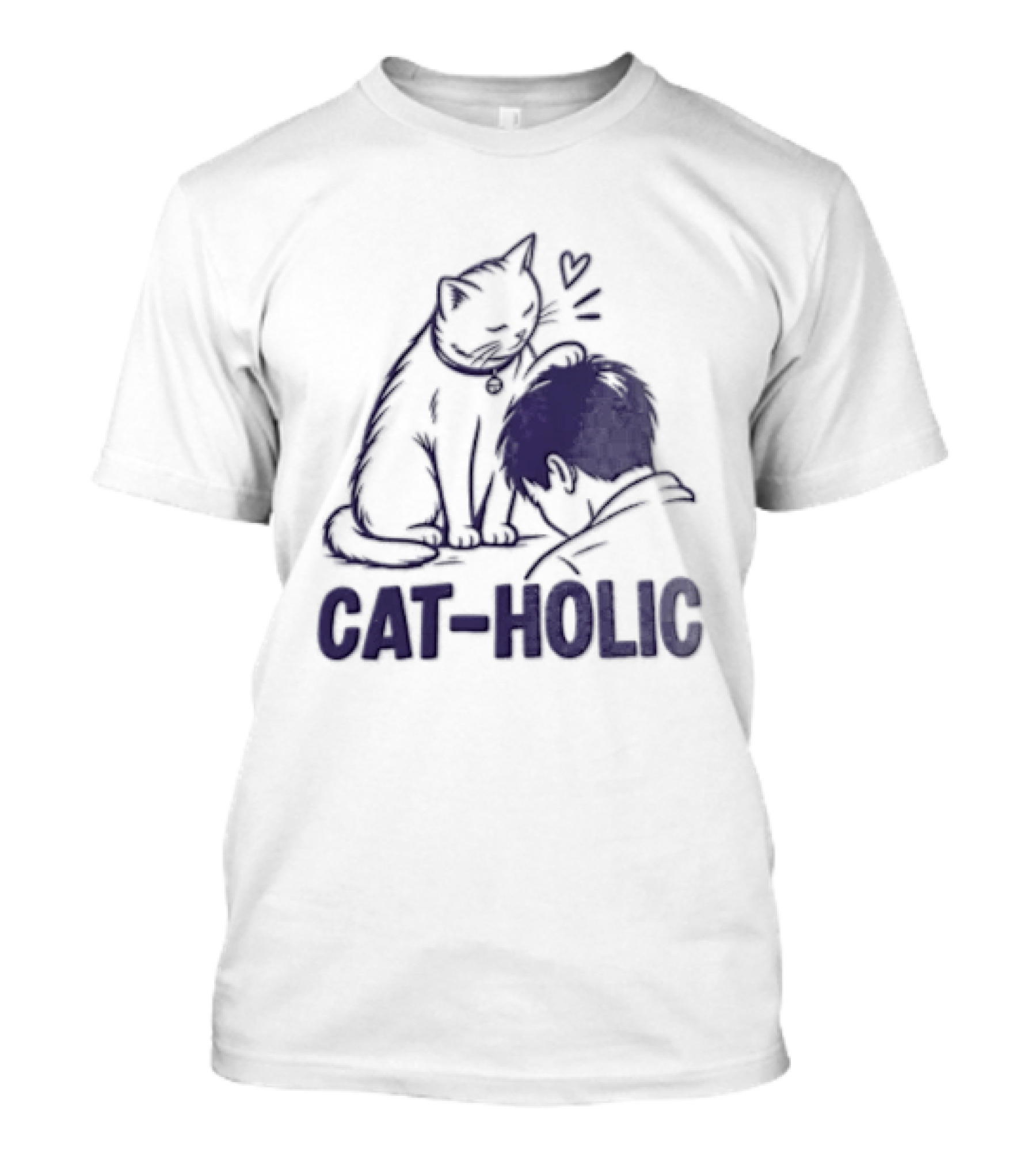 Cat Holic Feline Lover And Pet Owner Connection T-Shirt