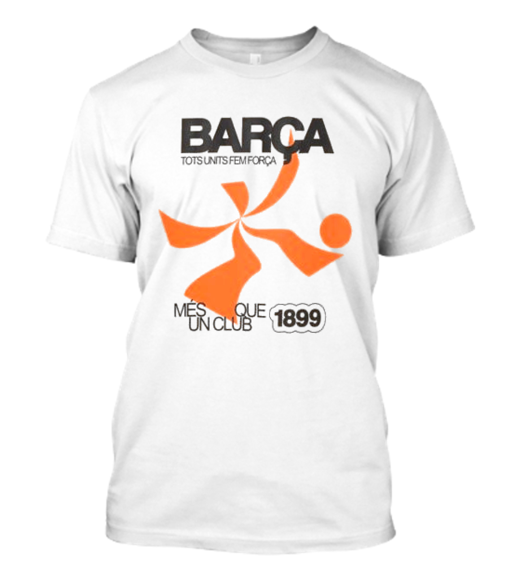BARÇA Tots Units Fem Força Més Que Un Club 1899 Ecru Pulse Motion T-Shirt