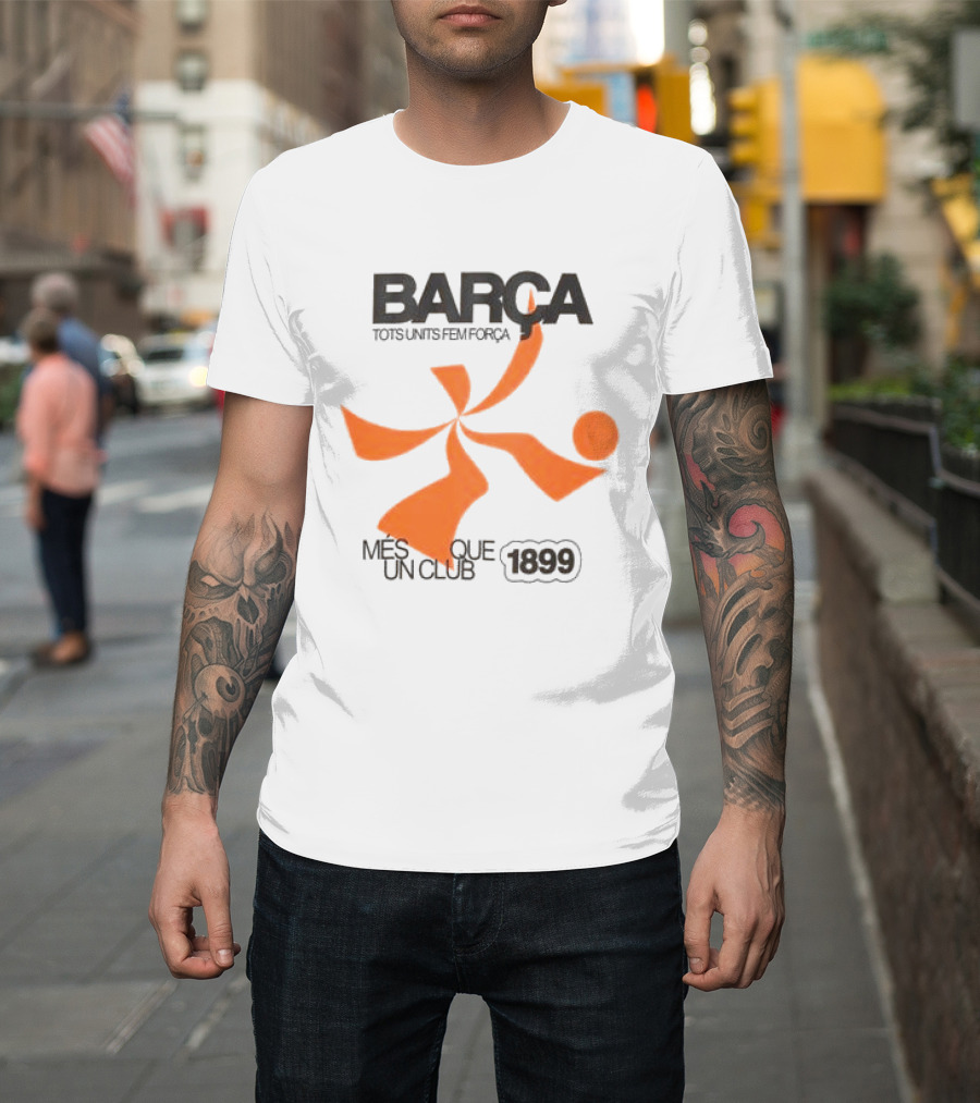 BARÇA Tots Units Fem Força Més Que Un Club 1899 Ecru Pulse Motion T-Shirt