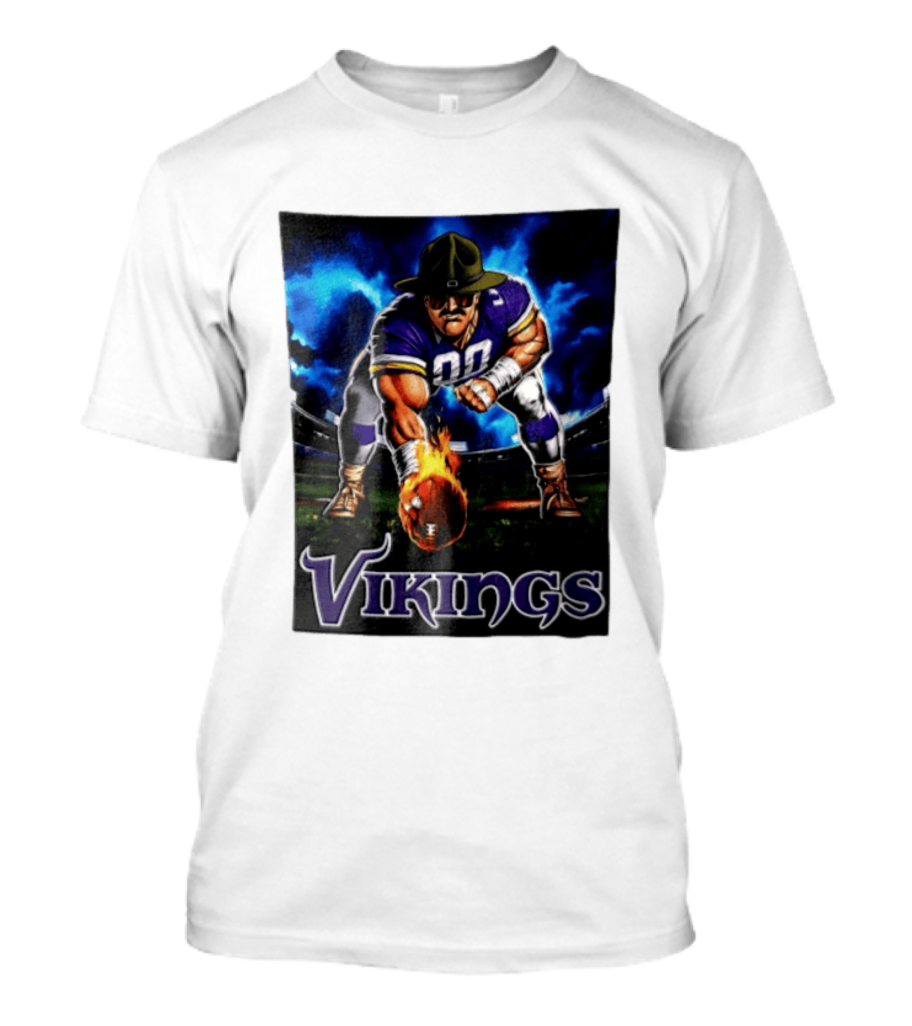 Vikings Ivan Pace Jr Muscular Football Player 00 Powerful Athletic Figure T-Shirt