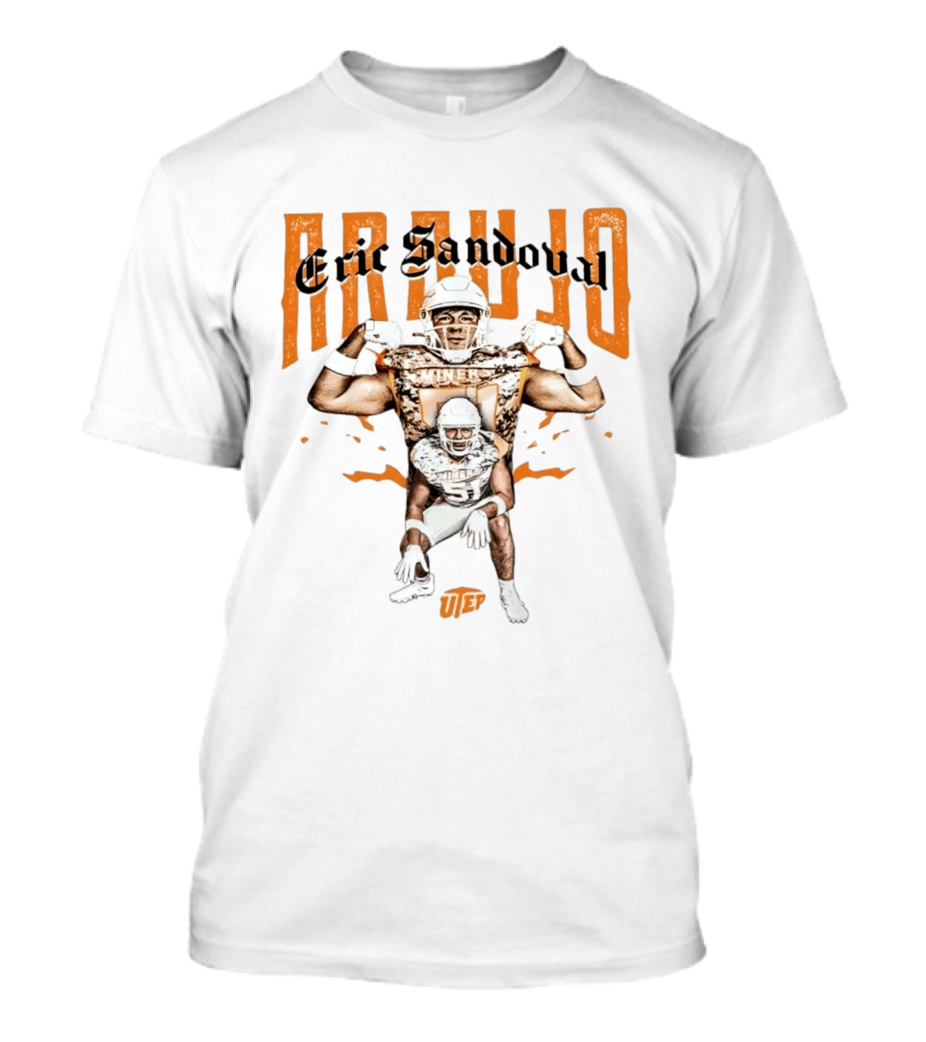NCAA Football UTEP Eric Sandoval Araujo Collage T-Shirt