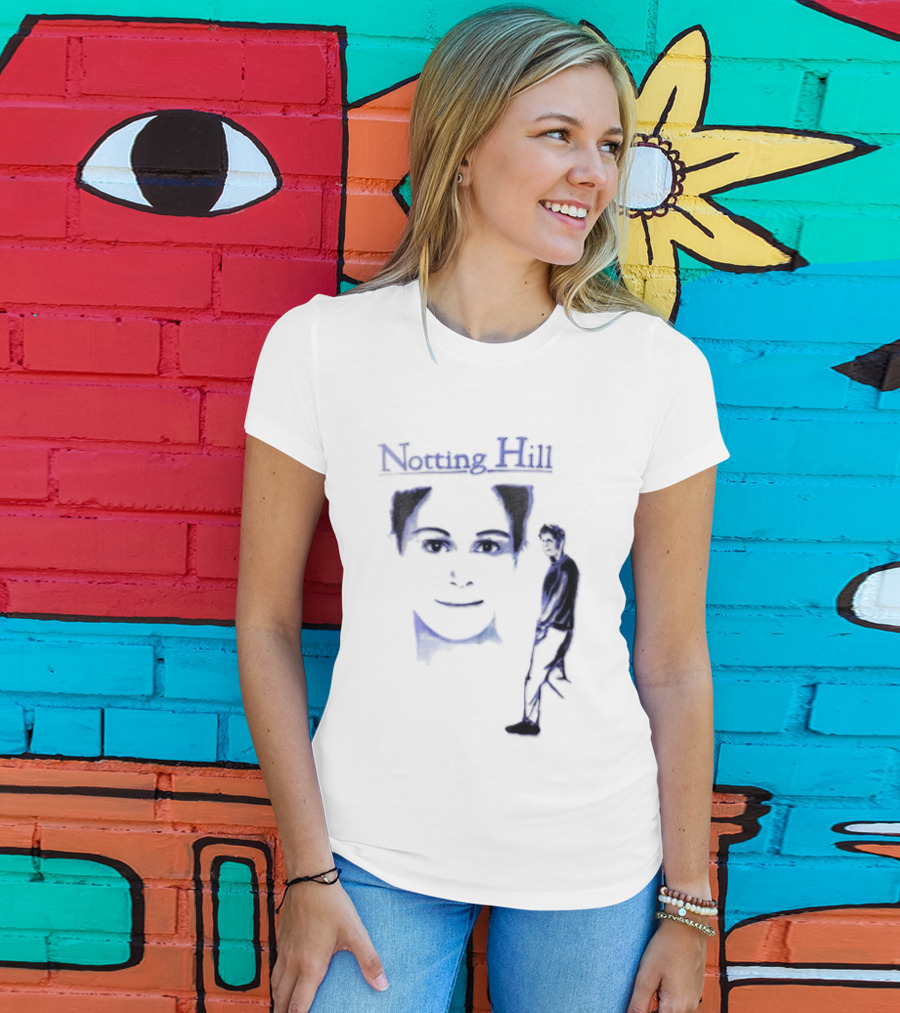Notting Hill 1999 Blue Man Woman Movie T-Shirt