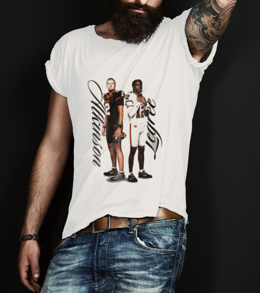 Oregon State Beavers Atkinson Legree Football Players Uniforms T-Shirt