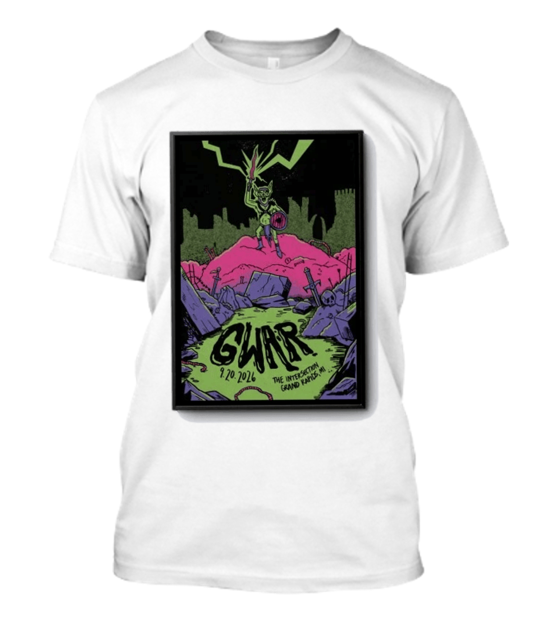 Gwar 9 20 2026 The Intersection Grand Rapids MI T-Shirt