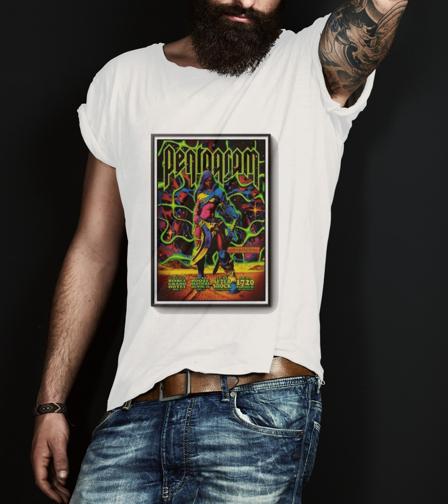Pentagram Arizona California Late Fall 2026 Bisbee Grand Hotel Brothers Brewing Co After Shock Warehouse T-Shirt