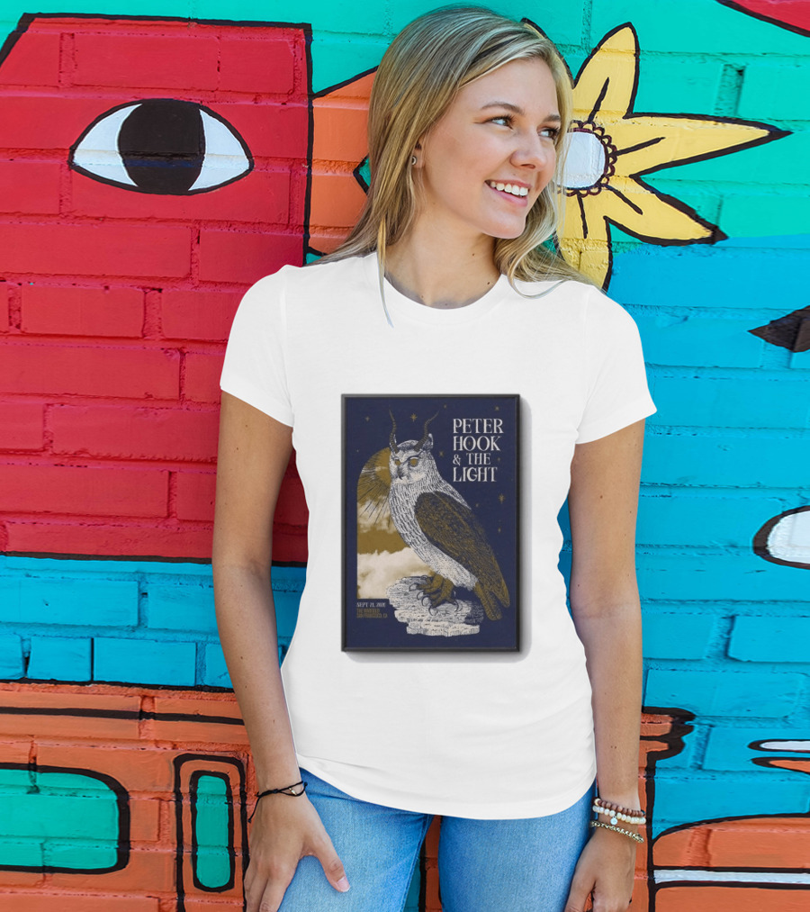 Peter Hook & The Light Sept 21 2026 San Francisco CA Owl T-Shirt