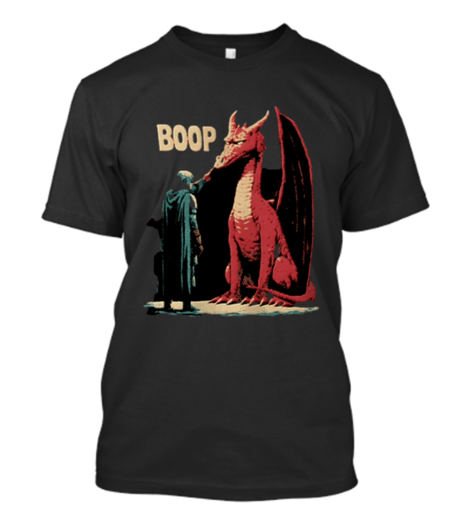 Boop The Dragon Knight Humor Fantasy Adventure T-Shirt