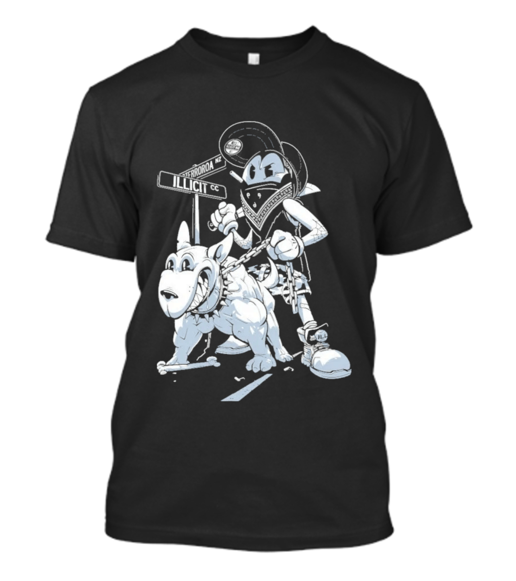 Redrat Illicit Menace Retro Cartoon Adventure T-Shirt