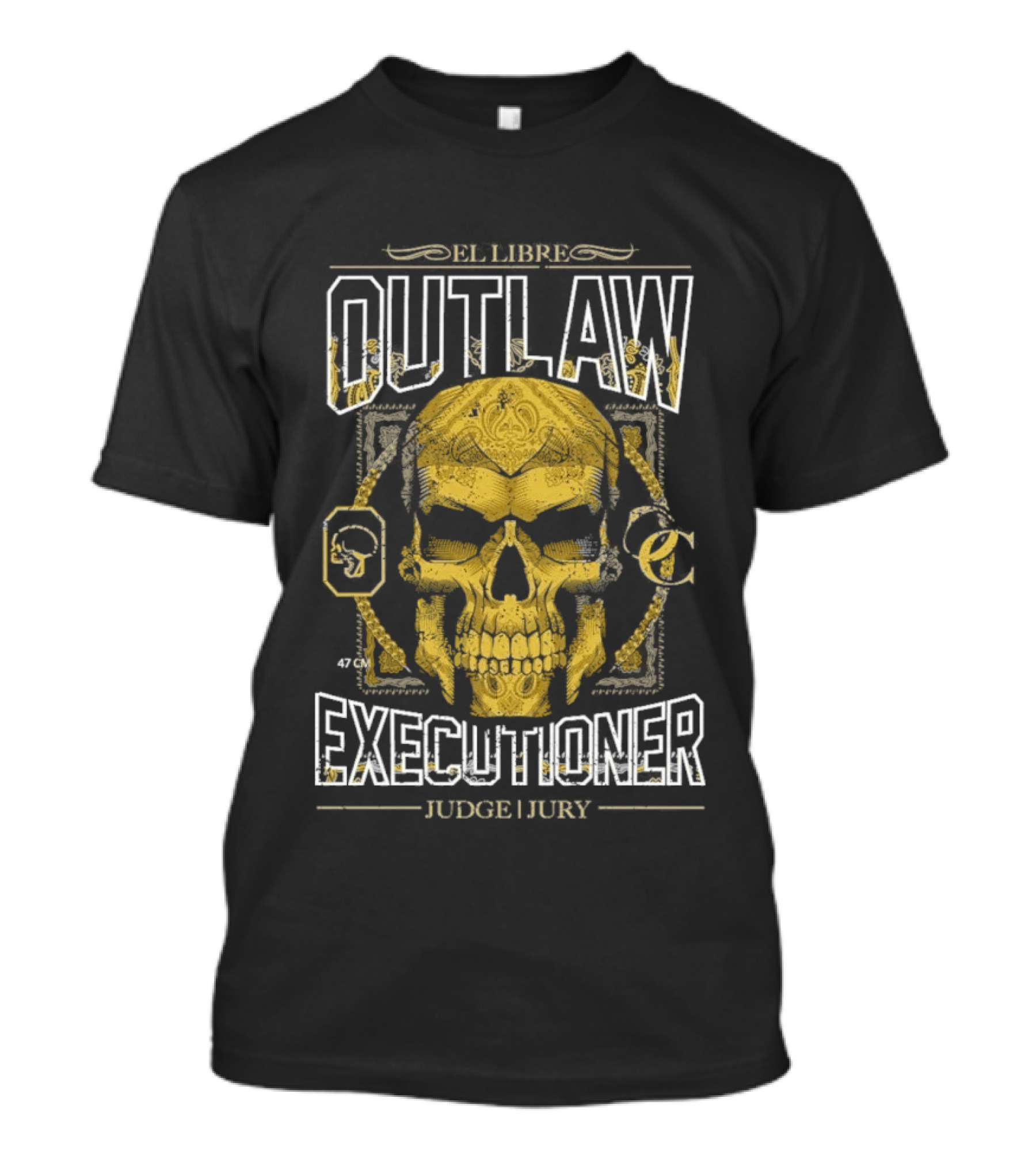 Outlaw Collective Executioner Skull Judge Jury T-Shirt