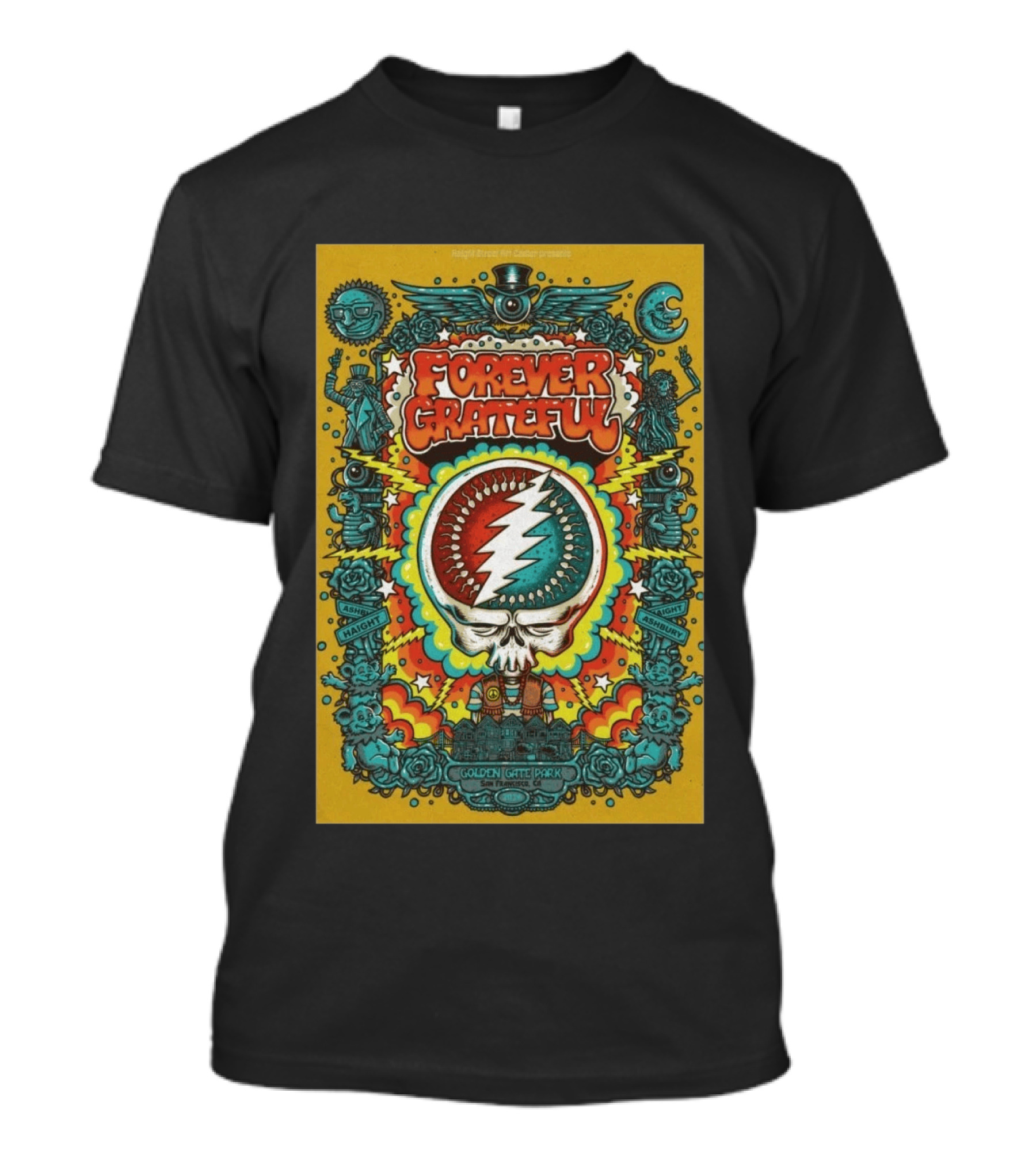 Forever Grateful Golden Gate Park Haight Ashbury San Francisco 2026 T-Shirt