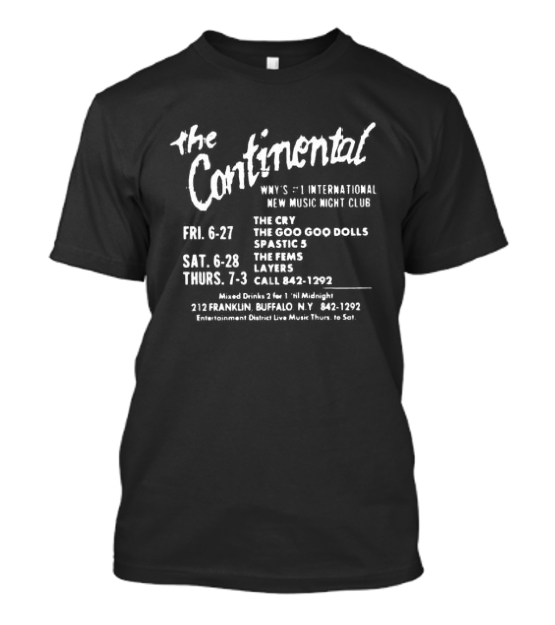 Goo Goo Dolls The Continental NY Performances May 1991 T-Shirt