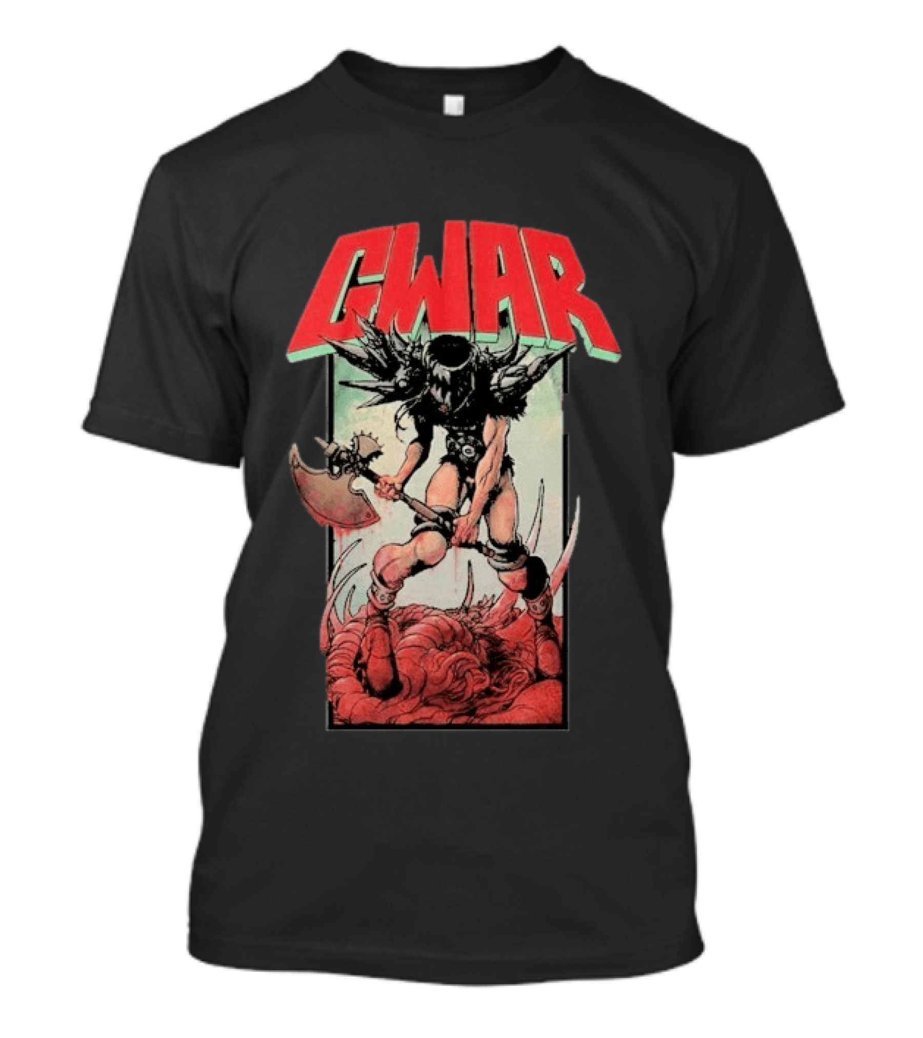 Gwar Balsac The Jaws Of Death Barbaric Warrior Monster T-Shirt