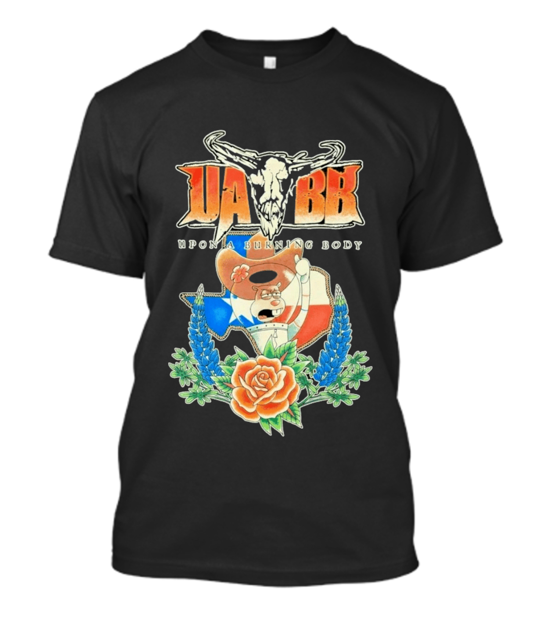 Upon A Burning Body UABB Sandy Texas Flag Animation T-Shirt