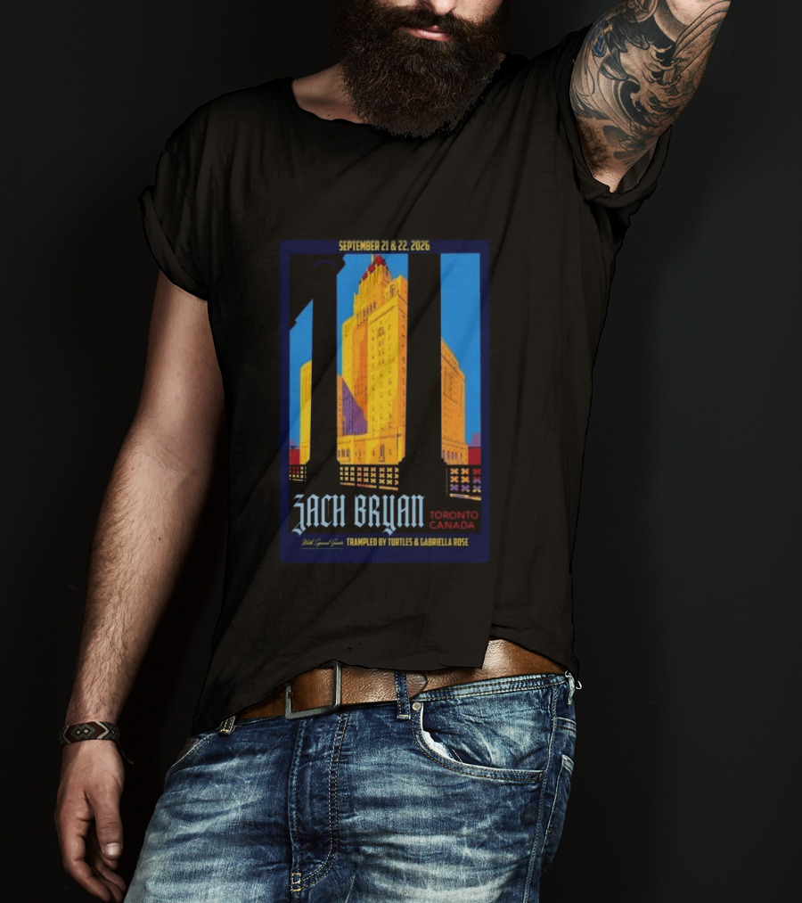 Zach Bryan Toronto Canada Sept 21 22 2026 Trampled By Turtles Gabriella Rose T-Shirt