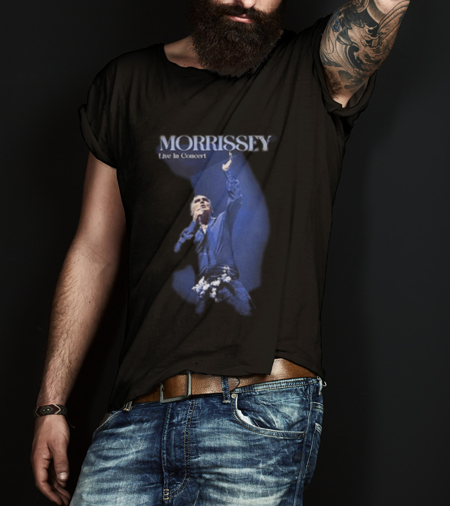 Morrissey Live In Concert World Tour 2026 Performance Image T-Shirt