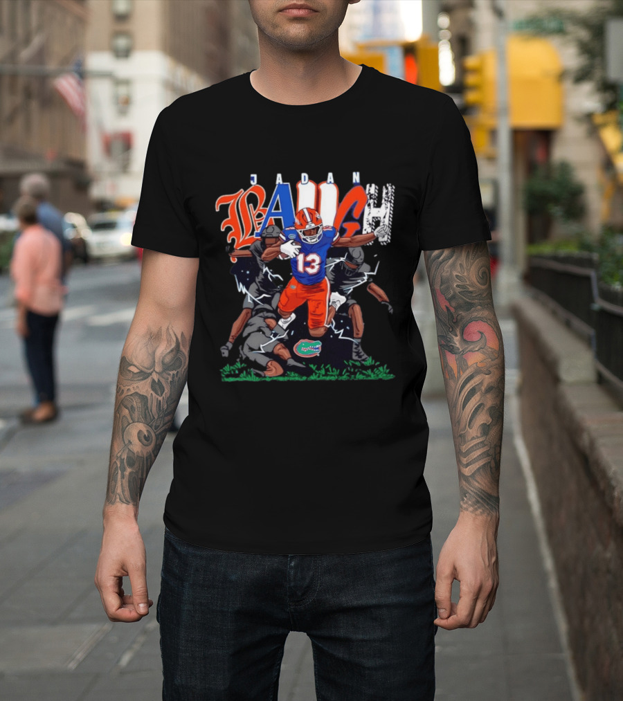 Florida Gators Jadan Baugh No 13 NCAA Football Caricature T-Shirt