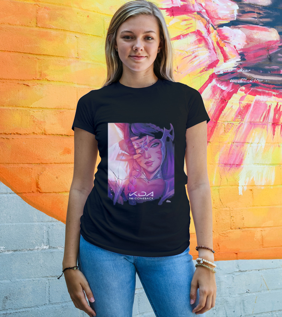 Ahri KDA The Comeback Arcane League Of Legends By Nikkotari T-Shirt