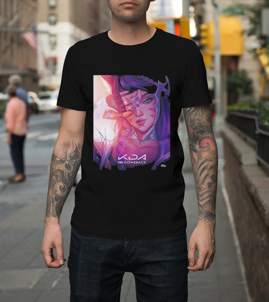 Ahri KDA The Comeback Arcane League Of Legends By Nikkotari T-Shirt