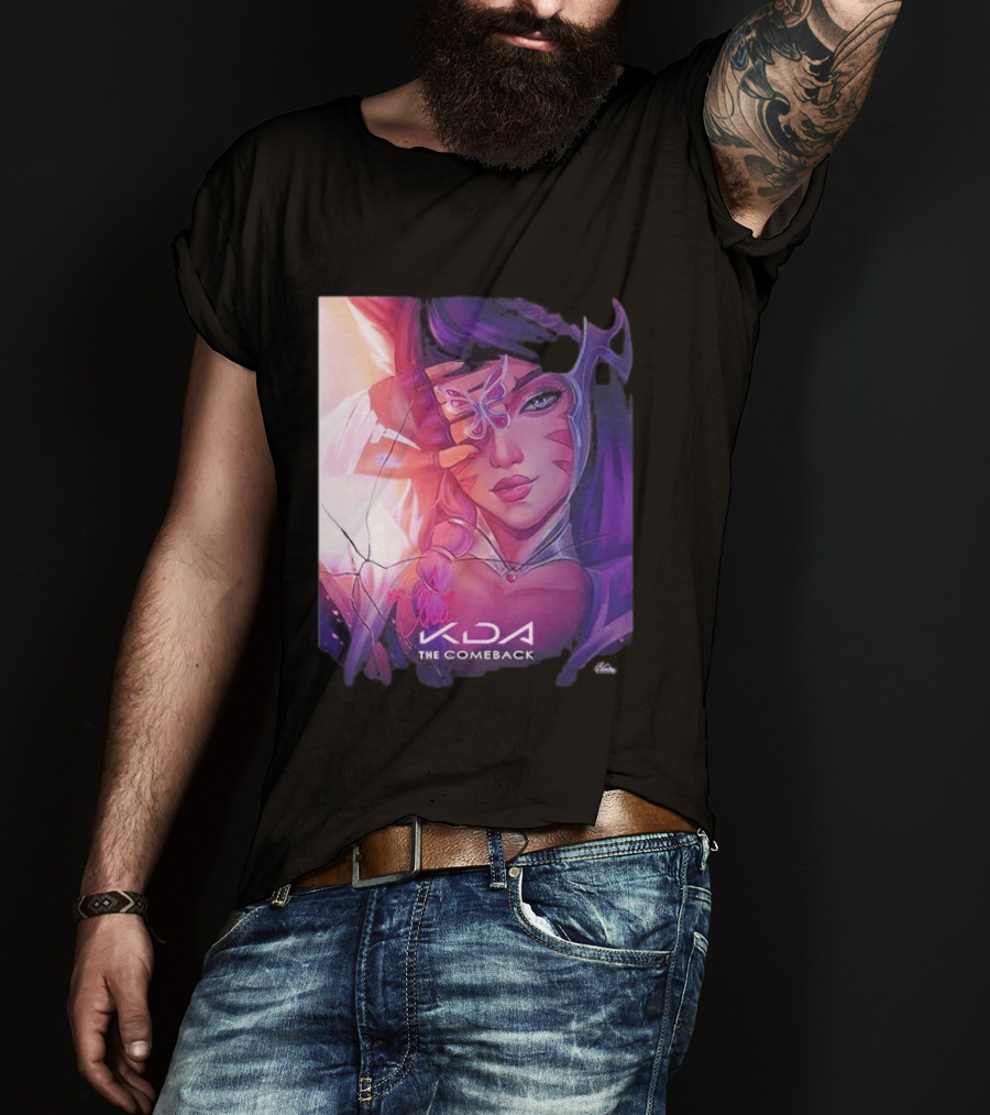 Ahri KDA The Comeback Arcane League Of Legends By Nikkotari T-Shirt