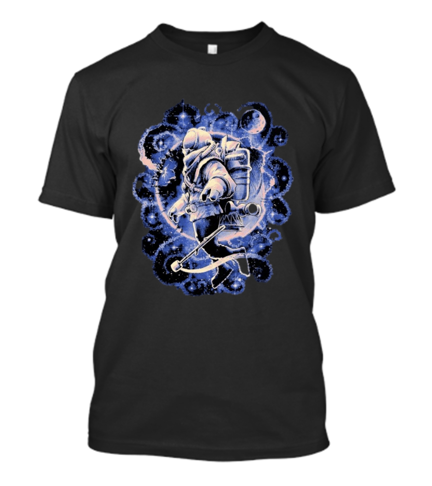 Outer Wilds Astronaut Exploring Celestial Wonders In Cosmic Adventure T-Shirt