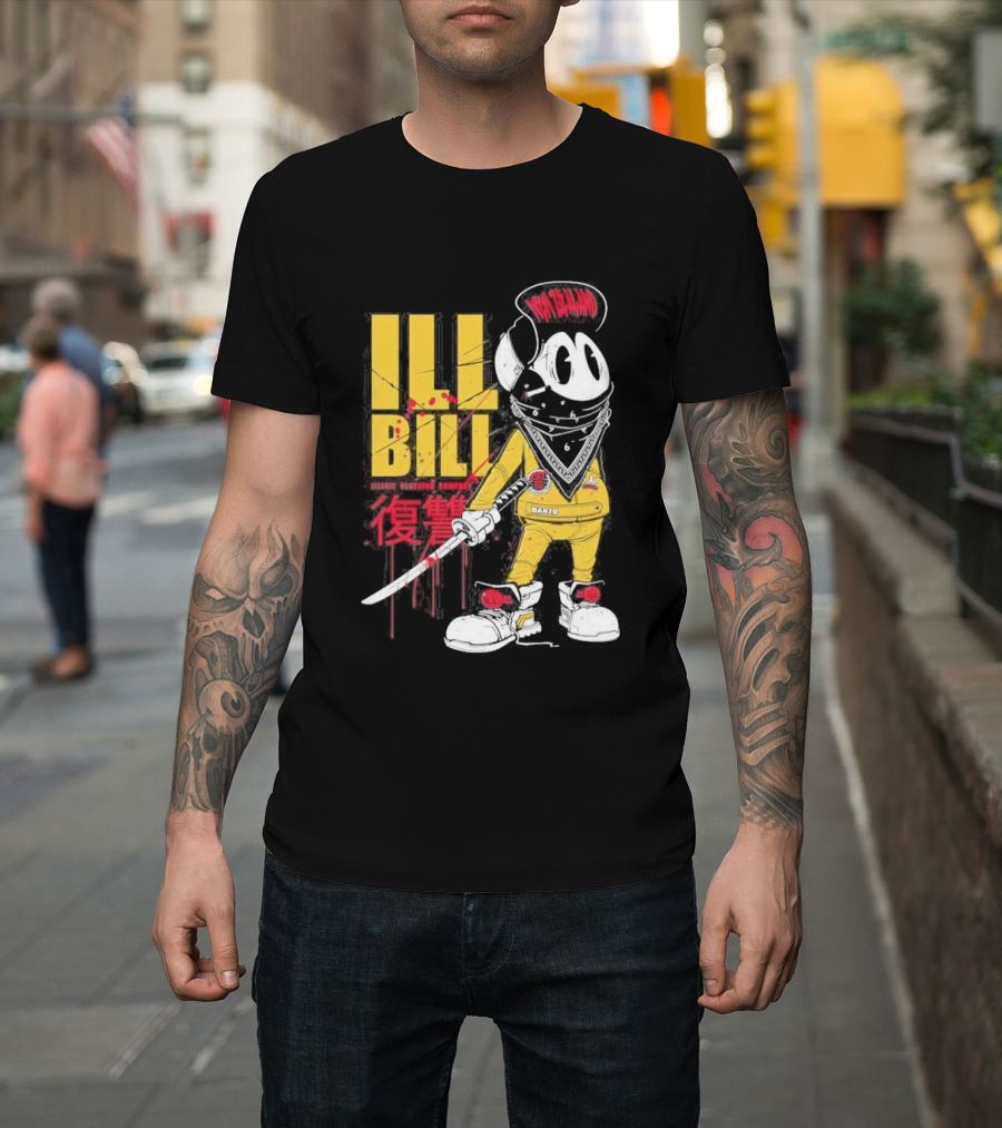 Ill Bill Redrat Illicit Drippy Character With Red And Yellow Details T-Shirt