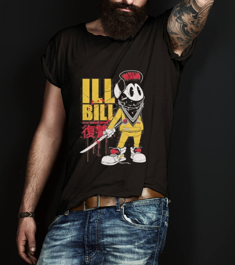 Ill Bill Redrat Illicit Drippy Character With Red And Yellow Details T-Shirt