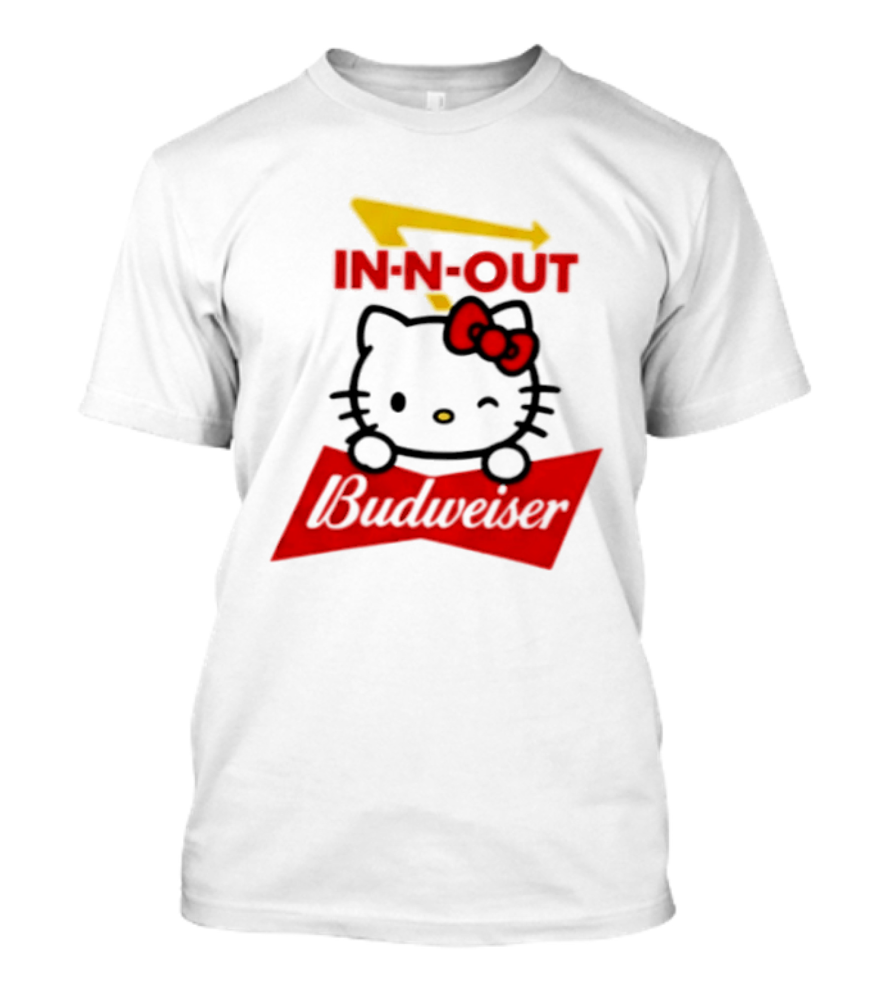 Hello Kitty In N Out Budweiser Combo T-Shirt