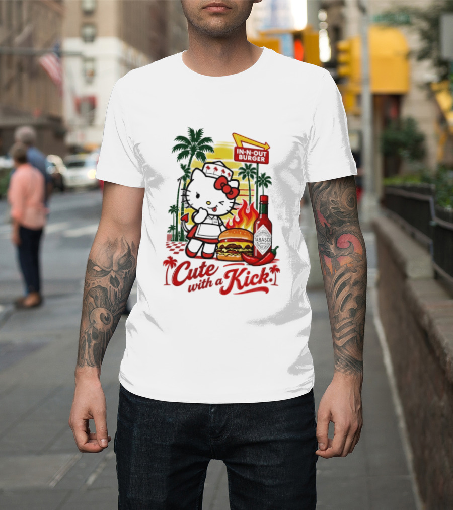Hello Kitty In N Out Tabasco Cutie With A Kick Burger T-Shirt