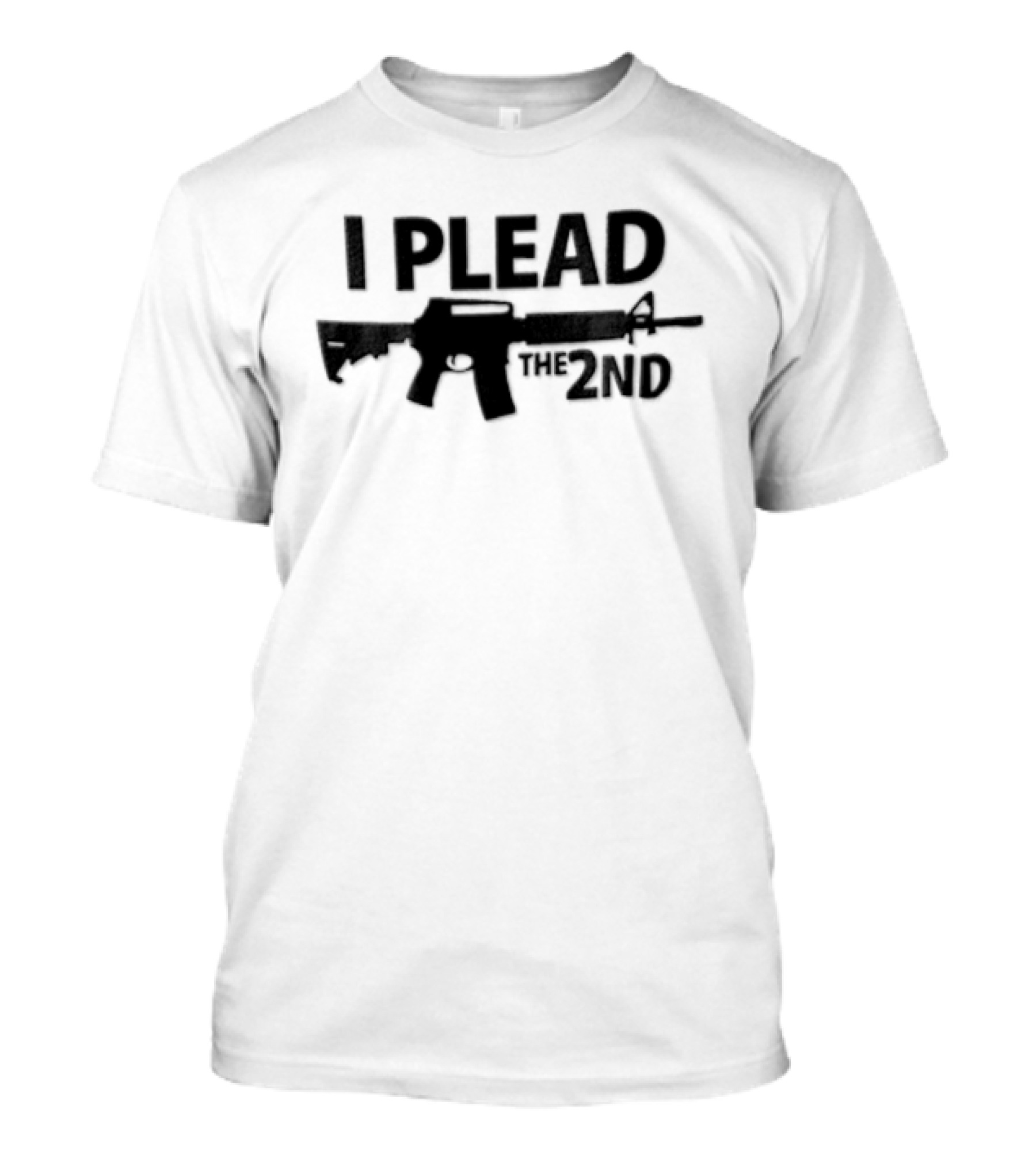I Plead The 2nd Black Rifle Gun Rights Protection T-Shirt