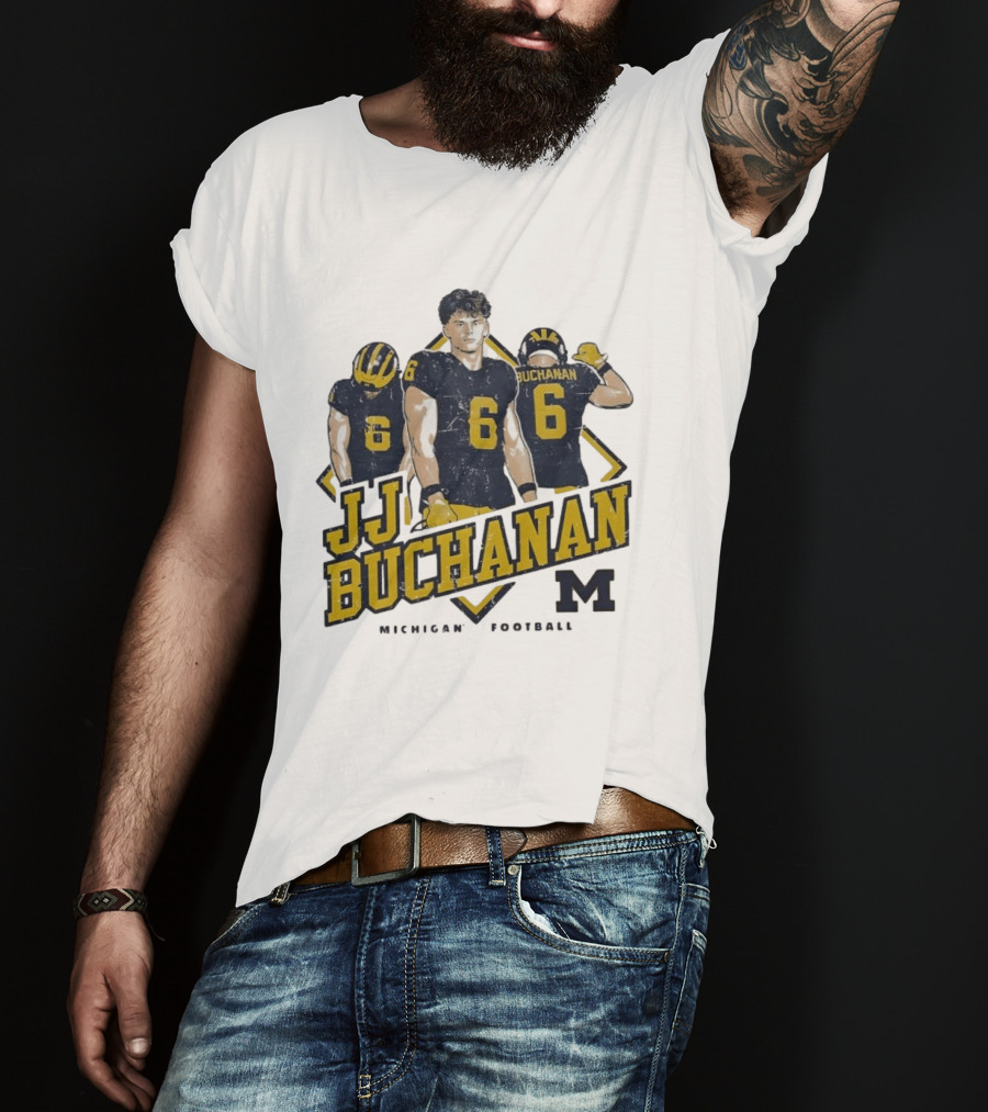 JJ Buchanan 6 Michigan Wolverines Football M T-Shirt