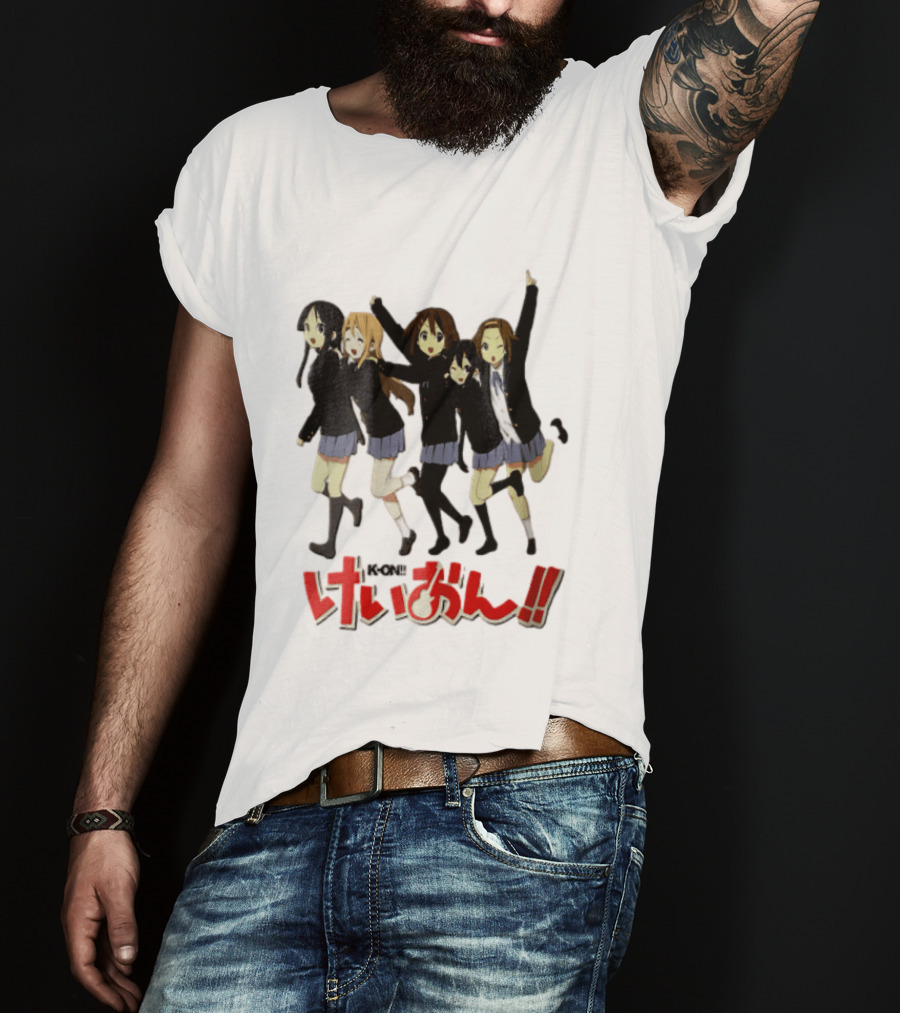 K On Five Anime Girls Jumping Together T-Shirt