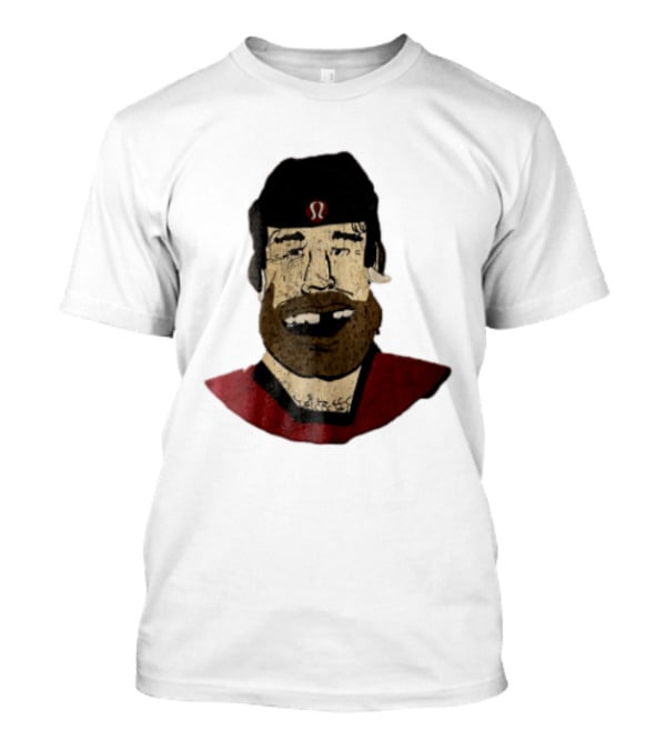 Lululemon Brent Burns Cartoon Hockey Player Missing Teeth T-Shirt