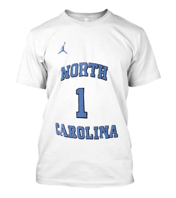 North Carolina Tar Heels Jordan Brand Number 1 Home Replica Basketball T-Shirt