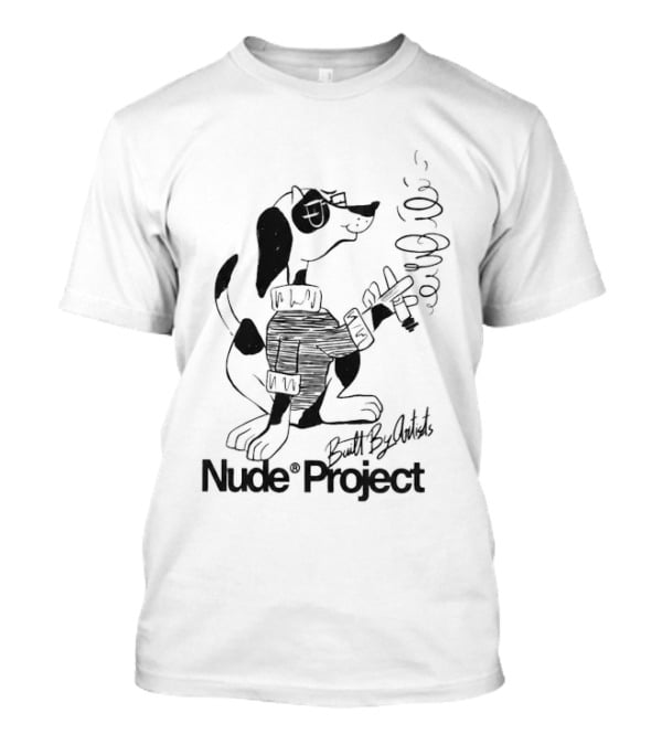 Nude Project Dogg Sweater Smoking Guitar T-Shirt
