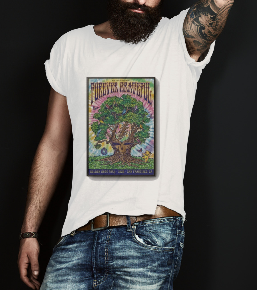 Forever Grateful Rainbow Tree Golden Gate Park 2026 San Francisco T-Shirt
