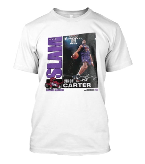 SLAM Vince Carter Top 500 Toronto Raptors Dunk Basketball T-Shirt